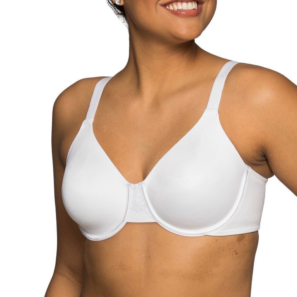Vanity Fair Bra Size 42DDD White Padded Underwire Adjustable Clasp Back